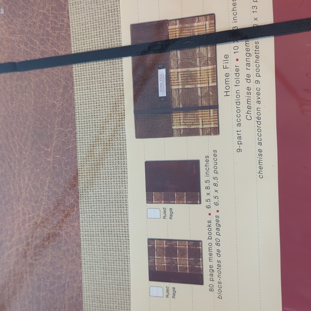 Russet Textile Collection Home File + Two Notebooks - Picture 5 of 11
